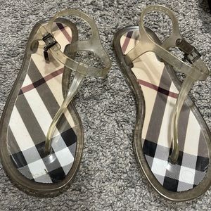 Burberry jelly sandals